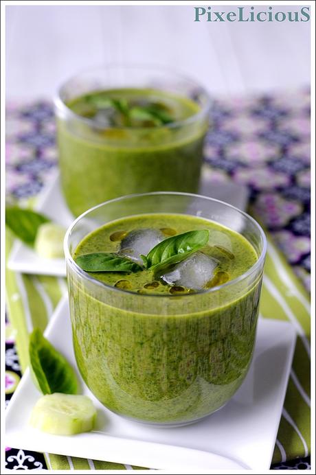 Gazpacho Verde (con Spinaci, Porro, Cetriolo e Avocado)