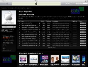 Podcast dei vari keynote Apple gratuiti