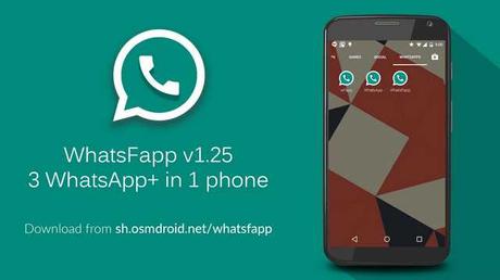 Tre WhatsApp su un telefono Android Download App Apk