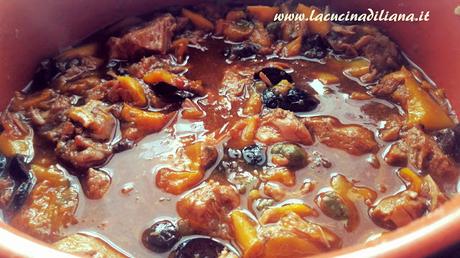 Spezzatino di Vitello con Peperoni e Olive (in Pentola a Pressione, Acticook Lagostina)
