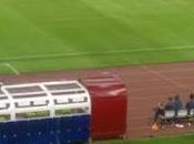 Croazia-Italia, foto della svastica terreno gioco