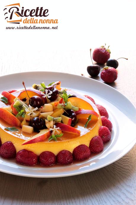 Creme caramel alla frutta