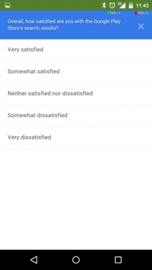 Google Play Store: introdotto nuovo sistema di feedback mediante sondaggio