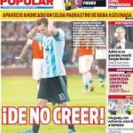 Argentina-Paraguay: i titoli del day after