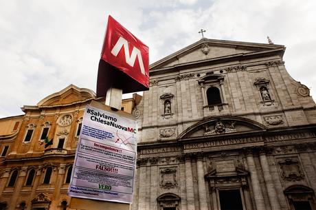 La Metro C senza la fermata Chiesa Nuova è una presa in giro. Grandioso successo per il flashmob di stamattina. Ora Marino e Improta non potranno più far finta di nulla