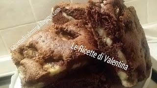 Torta di albumi al cacao e banane