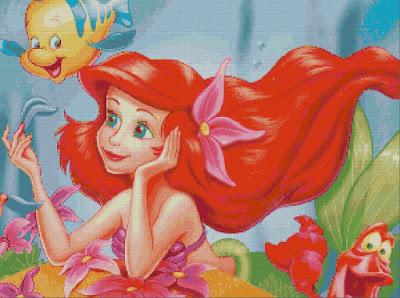 Schema per il punto croce: Principessa Disney Ariel_4