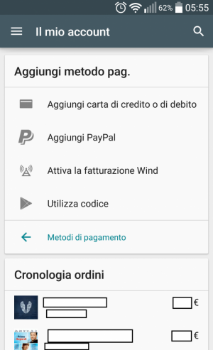 Come aggiungere un metodo di pagamento al Google Play Store