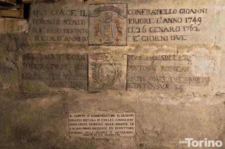 La tomba di Giuseppe Bertola è l'ultima in basso. Photo by SeeTorino