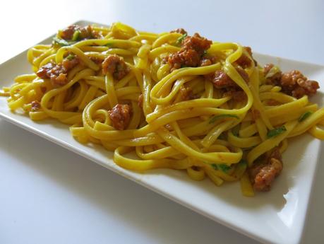 linguine zafferano salspicc zucchine