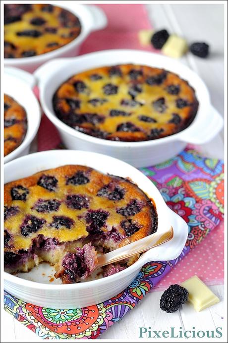 Clafoutis di More con Cioccolato Bianco