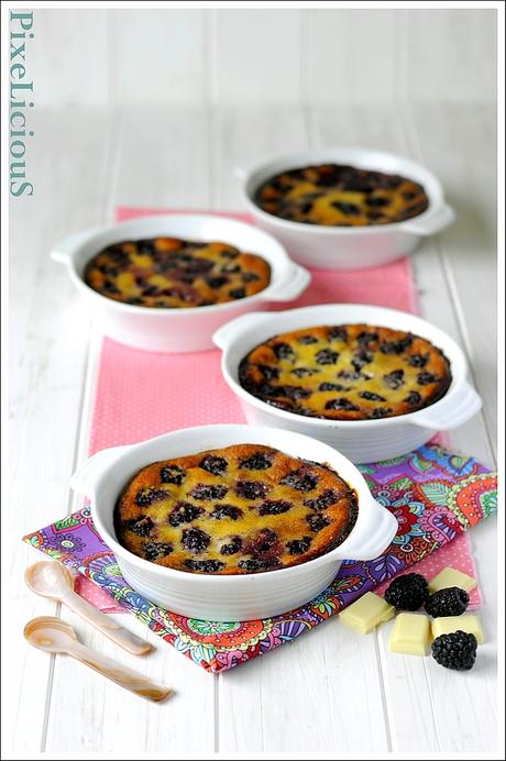Clafoutis di More con Cioccolato Bianco