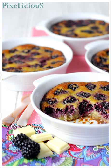 Clafoutis di More con Cioccolato Bianco