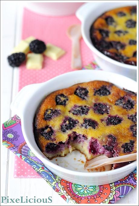 Clafoutis di More con Cioccolato Bianco