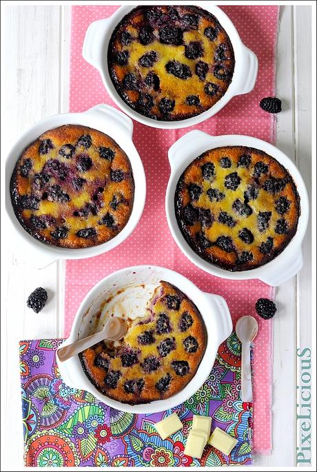 Clafoutis di More con Cioccolato Bianco