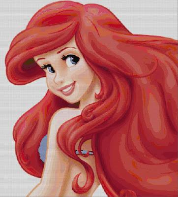 Schema per il punto croce: Principessa Disney Ariel_6