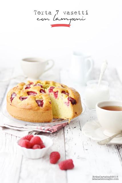 Torta 7 vasetti con lamponi