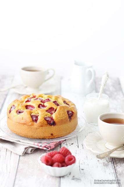 Torta 7 vasetti con lamponi