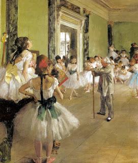 Schema per il punto croce: Classe di danza di Edgar Degas