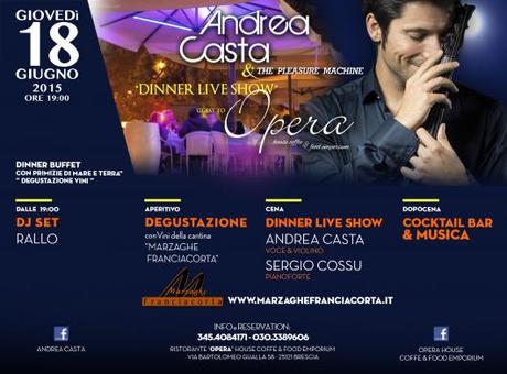 Andrea Casta  Voce e violino in concerto @ OPERA House Coffee & Food Emporium