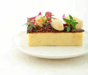 |⇨ Polenta dolce con crumble di cioccolato e pere caramellate