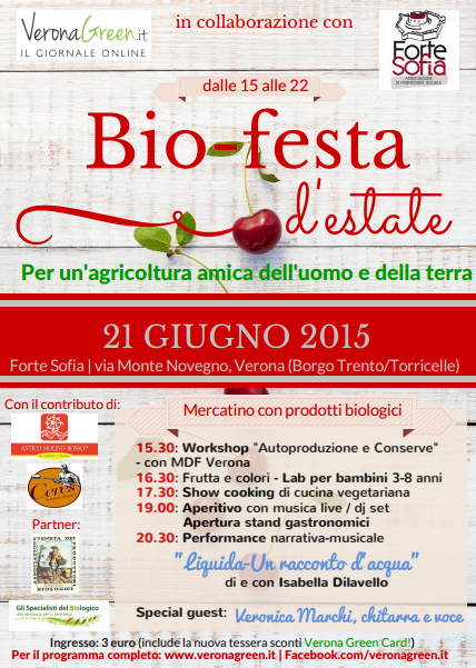Bio-festa d’estate a Forte Sofia