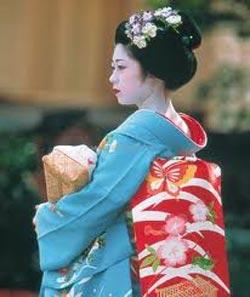 Donna in kimono