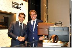 Jerome Lambert CEO Montblanc International e Christian Rauch CEO Montblanc Italia