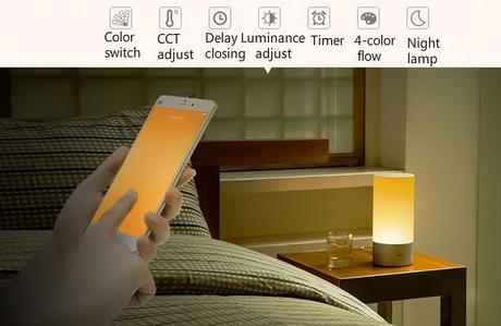 Lampada smart Xiaomi, 16 milioni di colori, dimmerabile, Touch Control