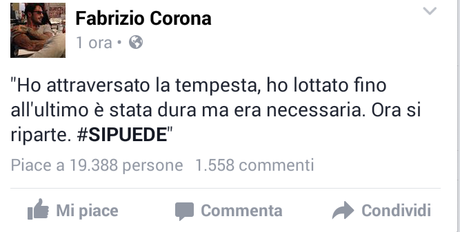 Fabrizio Corona scarcerato