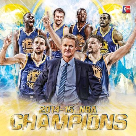Warriors campioni NBA 2015 - © 2015 twitter.com/nbatv
