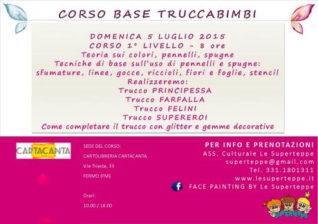 Al via un nuovo corso base di truccabimbi a Fermo