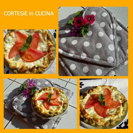 Mini Quiche con frolla al basilico e ripieno di Feta e crescenza