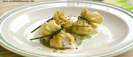 Fagottini ripieni prosciutto e burrata