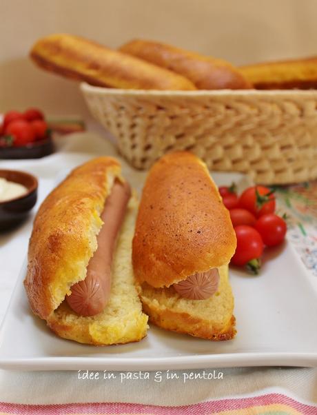 Potato Hot Dog Buns (panini per Hotdog alle patate)