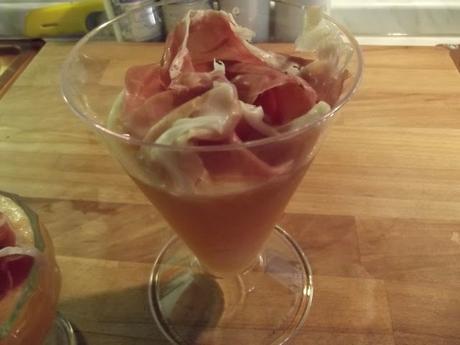 PROSCIUTTO CRUDO E SORBETTO DI MELONE