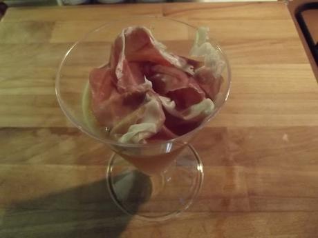 PROSCIUTTO CRUDO E SORBETTO DI MELONE