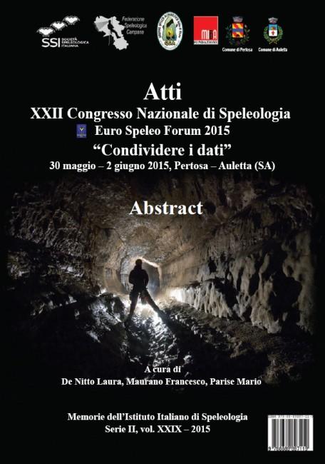 Abstracts XXII Congresso Nazionale di Speleologia