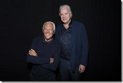 Giorgio Armani and Tim Robbins