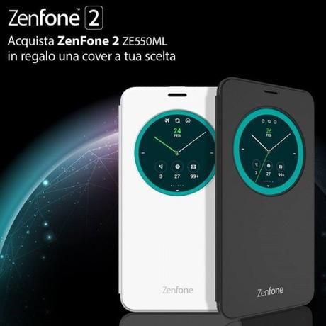 Asus Zenfone 2: View Flip Cover in regalo su shop ufficiale