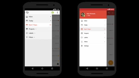 Todoist per Android si aggiorna al Material Design definitivamente