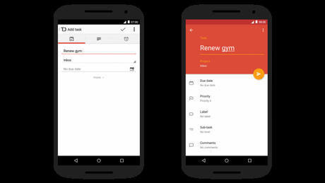 Todoist per Android si aggiorna al Material Design definitivamente