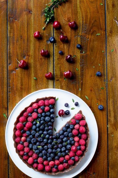 VEGAN CHEESECAKE SENZA COTTURA  al CIOCCOLATO, COCCO e FRUTTI DI BOSCO | SENZA GLUTINE