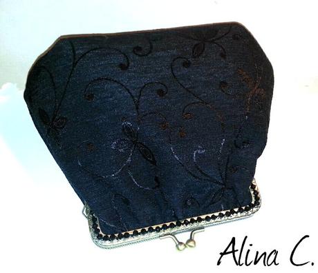 Borsetta nera chiusura clic clac Black Purse