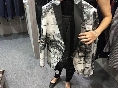Prints are on formal jackets