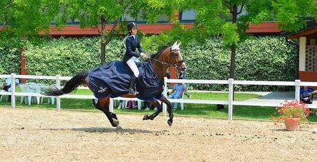 Una  Campionessa di equitazione a Solbiate.