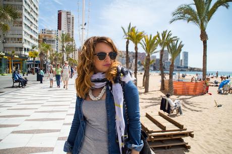 Travel to Benidorm. Denim & Grey ♡