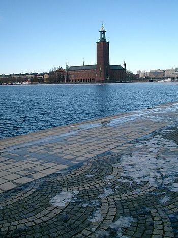 Italiano: Stoccolma - Il municipio visto dall'...