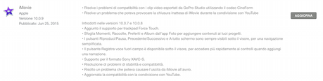 Apple aggiorna iMovie