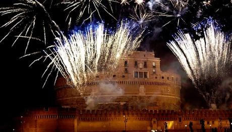 La Girandola di Castel Sant'Angelo 2015. Fuochi d'artificio a Roma